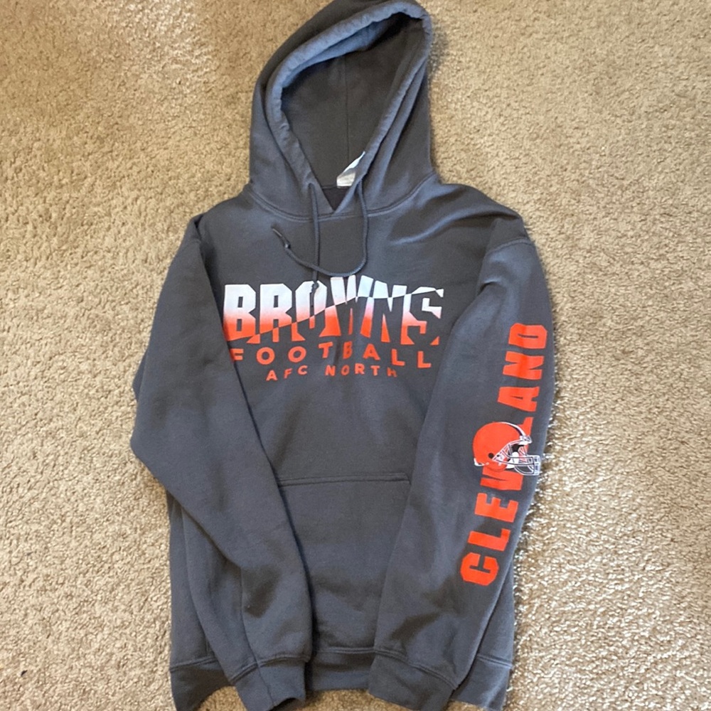 cleveland browns hoodie mens size medium